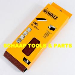 Schuurbanden  75x457mm korrel 100 per 3 verpakt | DT3643